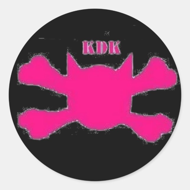 KDK CLASSIC ROUND STICKER (Front)