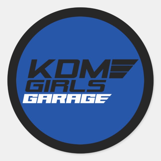 KDM GIRLS [Blue] Classic Round Sticker (Front)