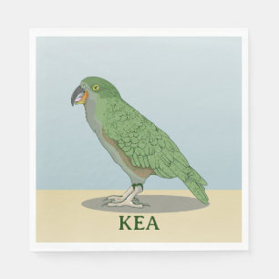 Kea New Zealand Bird Napkin