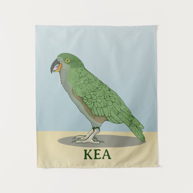 Kea New Zealand Bird Tapestry (Front)