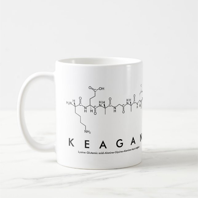 Keagan peptide name mug (Left)