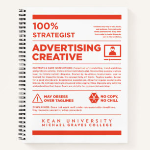 Kean MGC Advertising Care Label Notebook