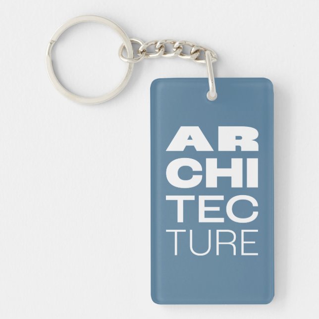 Kean MGC Architecture Acrylic Keychain (Front)