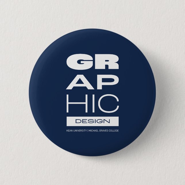Kean MGC Graphic Design Button (Front)