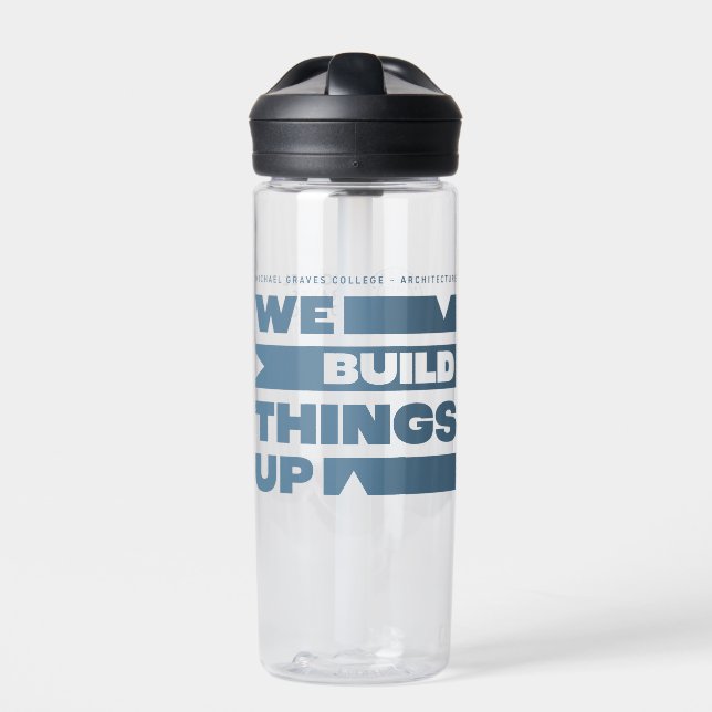 Kean MGC We Build Things Up Water Bottle (Front)