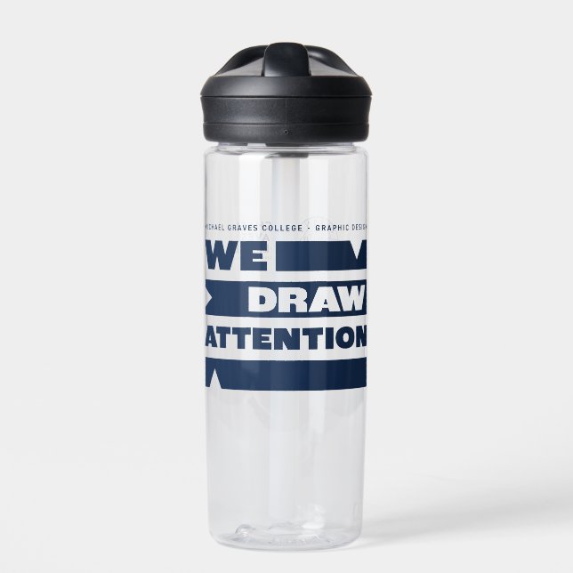 Kean MGC We Draw Attention Water Bottle (Front)