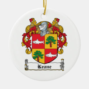 Keane Family Crest Ceramic Tree Decoration