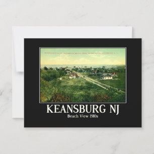 Keansburg NJ View of the Beach 1910s Postcard