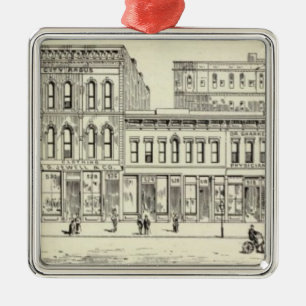 Kearny, California and Sacramento East Side Metal Tree Decoration