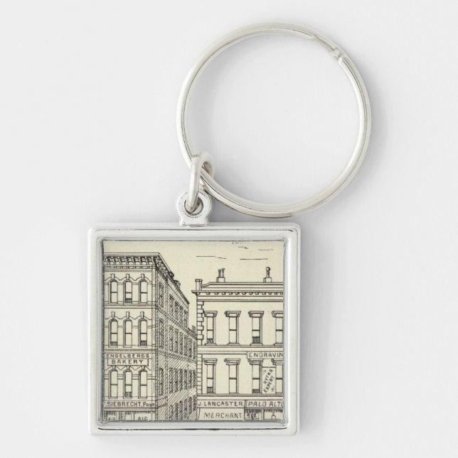 Kearny, Pine and California East Side Key Ring (Front)