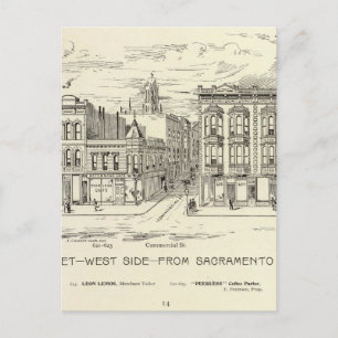 Kearny, Sacramento and Clay West Side Postcard