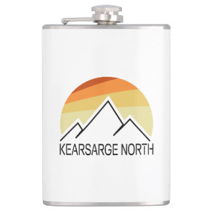 Kearsarge North New Hampshire Retro Hip Flask