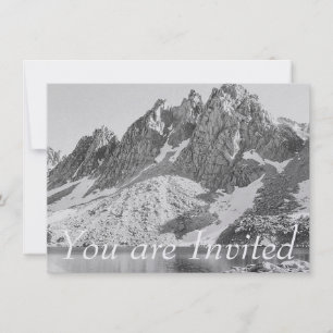 Kearsarge Pinnacles, The Sierra by Ansel Adams Invitation