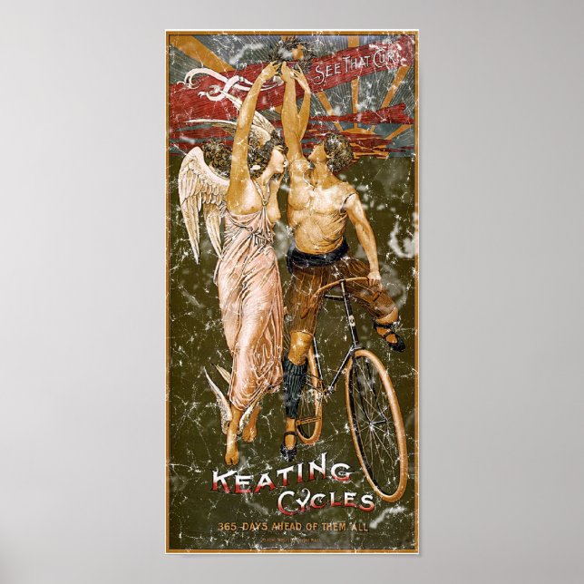Keating Cycles-1905 - distressed Poster (Front)