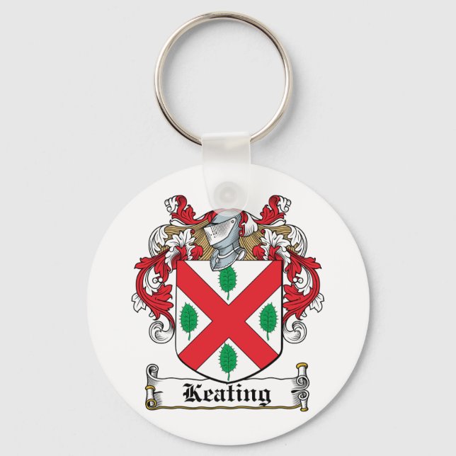 Keating Family Crest Key Ring (Front)