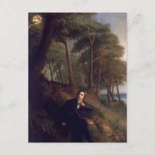 Keats listening to the nightingale postcard