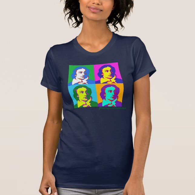 Keats Pop Art T-shirt (Navy) (Front)