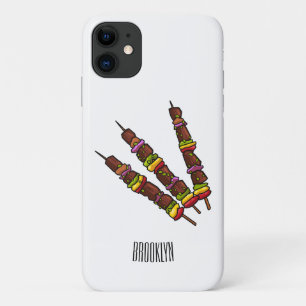 Kebab or kabob cartoon illustration Case-Mate iPhone case
