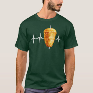 Kebab Turkish Food Heartbeat Pulse T-Shirt