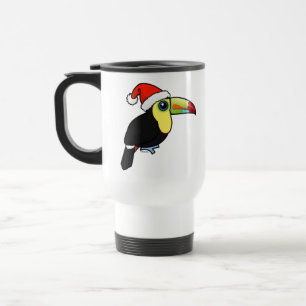 Keel-billed Toucan Santa Travel Mug