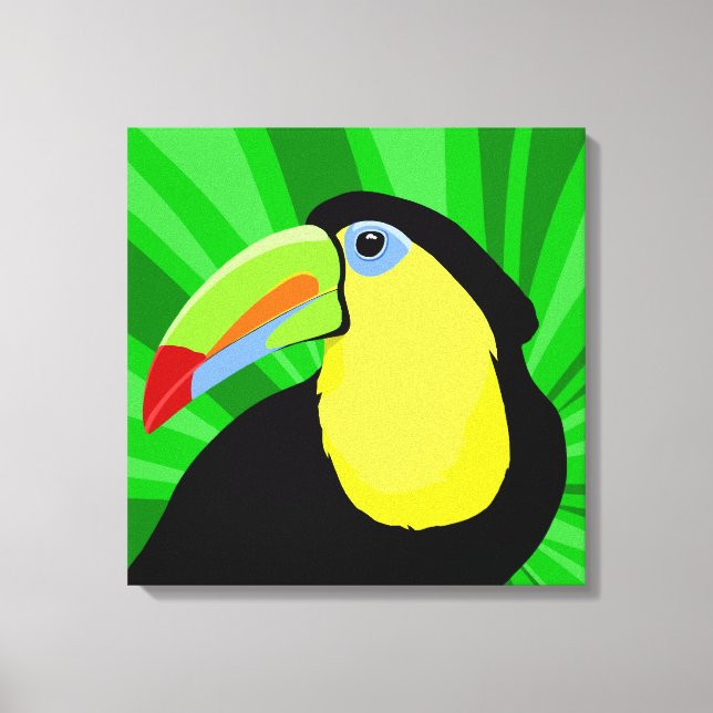 Keel Toucan Art Canvas Print (Front)