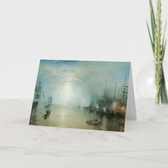 Keelmen Heaving Coals, Moonlight by Joseph Turner Card (Front)