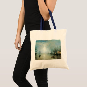 Keelmen Heaving Coals, Moonlight by Joseph Turner Tote Bag