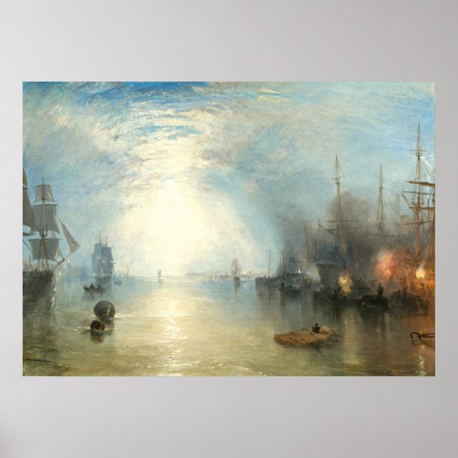 Keelmen Heaving in Coals - William Turner Fine Art Poster (Front)