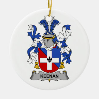 Keenan Family Crest Ceramic Tree Decoration