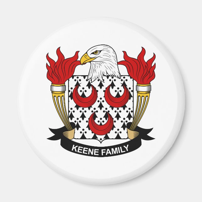 Keene Family Crest Magnet (Front)