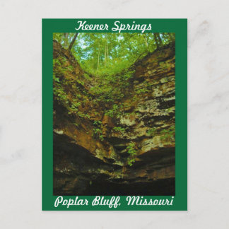 Keener Springs Poplar Bluff Missouri Postcard