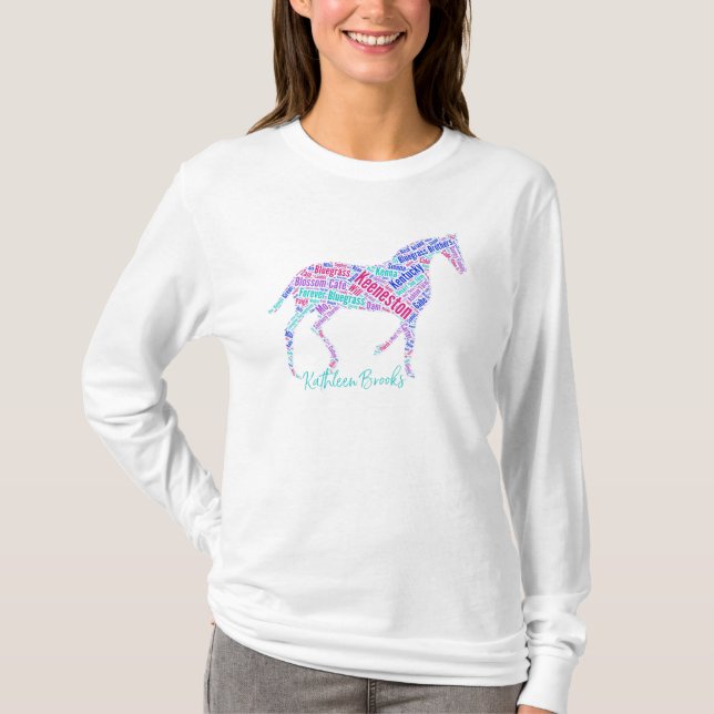Keeneston Horse Long Sleeve T-Shirt (Front)