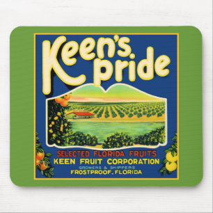 Keen's Pride  Frostproof Florida Label Mouse Pad