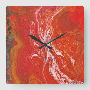 Keep A Drivin 1 Vibrant Red Wall Clock
