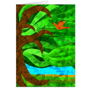 Keep a green tree in your heart card