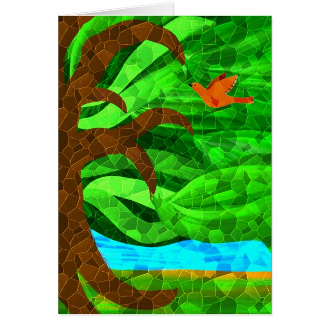 Keep a green tree in your heart card (Front)