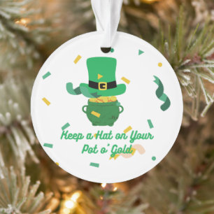 Keep a Hat on Your Pot O'Gold on an Ornament