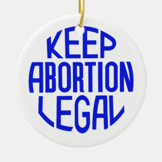 Keep Abortion Legal Ceramic Tree Decoration