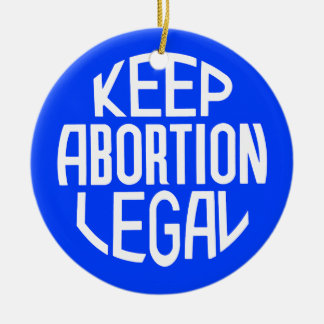 Keep Abortion Legal Ceramic Tree Decoration