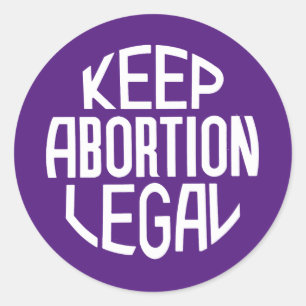 Keep Abortion Legal Classic Round Sticker