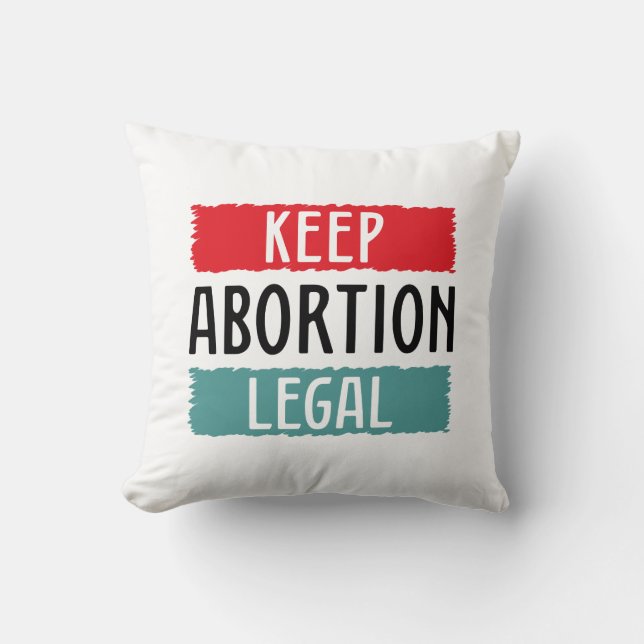 Keep Abortion Legal Cushion (Front)