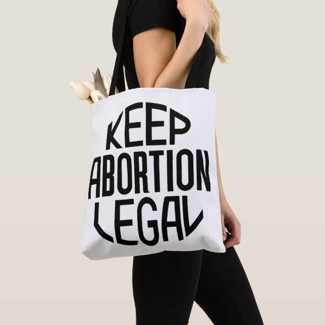 Keep Abortion Legal Tote Bag (Close Up)