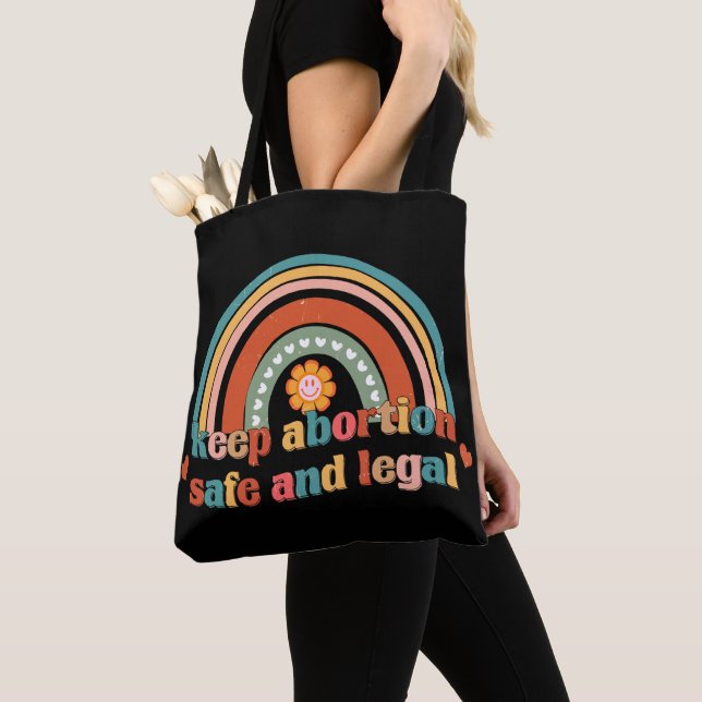 Keep Abortion Safe And Legal Tote Bag (Close Up)