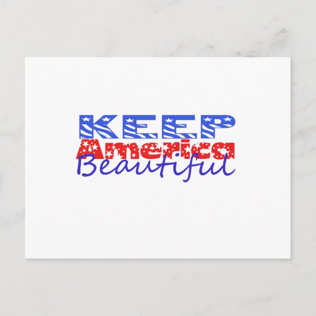 Keep America Beautiful Postcard (Front)