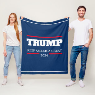 Keep America Great 2024 Vote Fleece Blanket