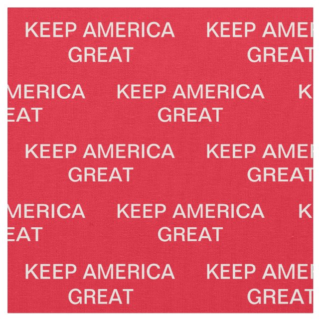 Keep America Great Donald Trump Fabric (Close Up)