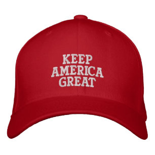 Keep America Great Red Donald Trump President Embroidered Hat