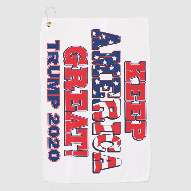 Keep America Great Trump 2020 Golf Towel (Front)