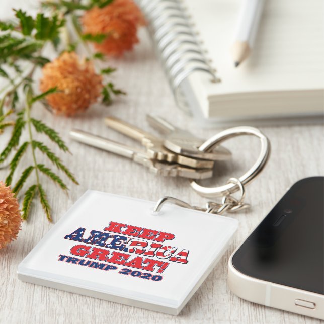 Keep America Great Trump 2020 Key Ring (Front Right)