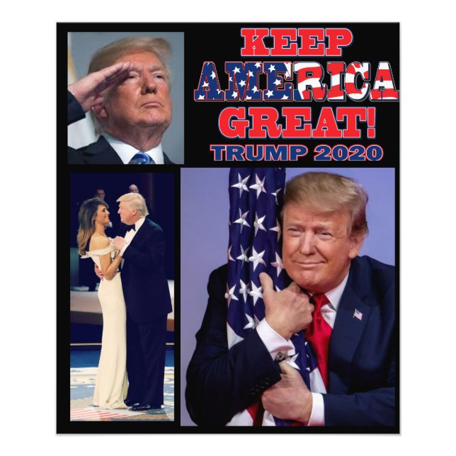 Keep America Great - Trump 2020 Photo Print (Front)
